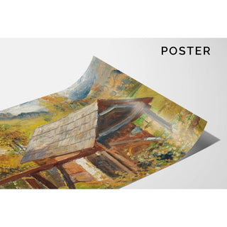 Vieux moulin à Gastein - Marie Egner | Reproduction Tableau Décoration murale affiche copie