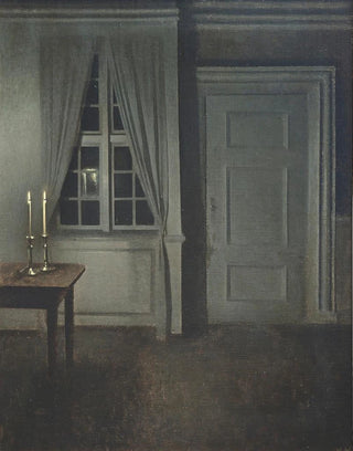 Vilhelm Hammershi - Interior With Two Candles.webp
