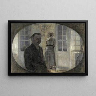 Vilhelm Hammershi - Interir Med Kunstneren Og Hans Hustru.webp