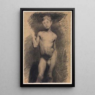 Vilhelm Hammershi - Stende ngen dreng Modelstudie.webp