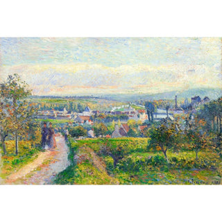 Vue de Saint-Ouen-l’Aumône - Camille Pissarro | Reproduction Tableau Décoration murale affiche copie