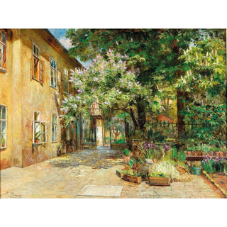 Vue de la cour du numéro 8 de la Dreilaufergasse, 1070 Vienne - Marie Egner | Reproduction Tableau Décoration murale affiche copie