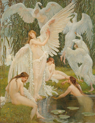 Walter Crane - The Swan Maidens.webp