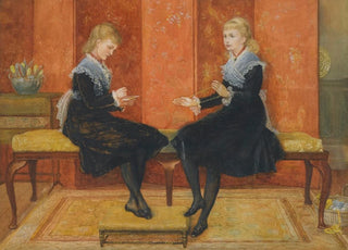Walter Crane - Violet And Lily The Daughters Of Edmund Routledge.webp
