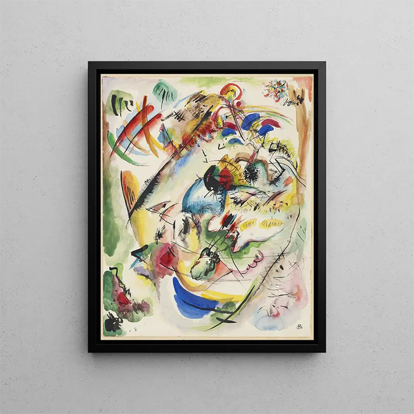 Projekt eines träumerischen Improvisations - Wassily Kandinsky — gerahmtes Bild an der Wand