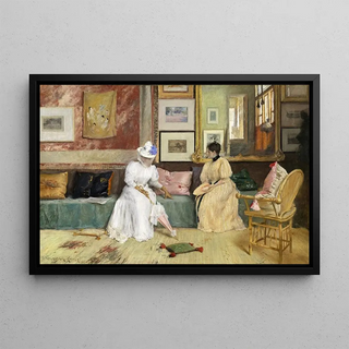 William Merritt Chase - A Friendly Call.webp