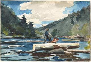 Winslow Homer - Hudson River Logging.webp