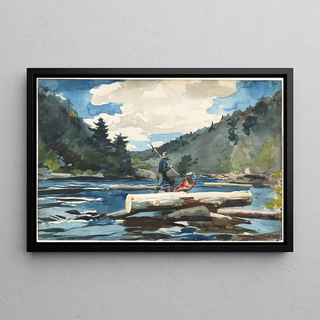 Winslow Homer - Hudson River Logging.webp