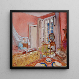 Kunstdruck | Madame Hessel im rosa Zimmer bei Les Clayes - Édouard Vuillard