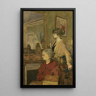 douard Vuillard - Madame Vuillard Et Annette Rue De Calais.webp