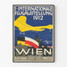 Vintage-Poster der Internationalen Luftfahrtausstellung 1912 in Wien