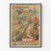 Vintage-Poster Ausstellung von 1900 in Paris – Historische Wanddekoration