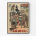 Vintage-Poster La Fille - 100ème Ambigu - Retro-Wanddekoration