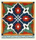 18 Fliesen mit ornamentalen Fliesen der Afghanischen Grenzkommission Pl 08 - Afghan Boundary Commission — Ansicht des Kunstwerks