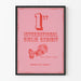 Poster der 1. Internationalen Girlie-Ausstellung Rose Retro