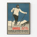 Vintage-Ski-Poster Davos 1907 Wanddekoration