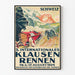 Vintage-Poster des internationalen Klausenrennens 1924 in der Schweiz