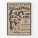 Vintage-Poster der 3. Internationalen Ausstellung für Weiß und Schwarz, Paris 1888