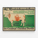 Vintage-Poster zur Ausstellung zur Tierhaltung im Central-Viehhof Berlin — gerahmtes Bild an der Wand
