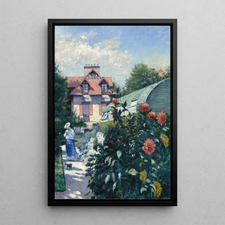 The Dahlias, garden in Petit Gennevilliers - Gustave Caillebotte