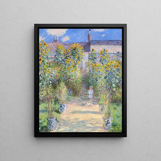 Monet's Garden at Vétheuil - Claude Monet | Art print Painting Wall decoration poster copy