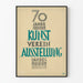 Vintage-Poster 70 Jahre Steierm Kunst Verein Ausstellung Museum