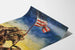 Kriegsposter 7. Kriegsanleihe - Amerikanische Soldaten und US-Flagge