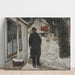 Reproduktion des Gemäldes À la vieille maison - Laurits Andersen Ring
