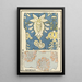 Chinesische Kunstdrucke pl112 - A F Stoddard Company — gerahmtes Bild an der Wand