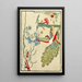Chinesische Drucke pl31 - A F Stoddard Company — gerahmtes Bild an der Wand
