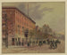 Vue de Washington, regardant le long de la Pennsylvania Avenue vers le Capitole inachevé, Hôtel National à gauche, n° 2 - A Meyer — Ansicht des Kunstwerks