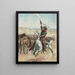 À la tête d'une bousculade - A. W. Elson — gerahmtes Bild an der Wand