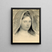 Tête de Mary B. Thayer - Abbott Handerson Thayer — gerahmtes Bild an der Wand