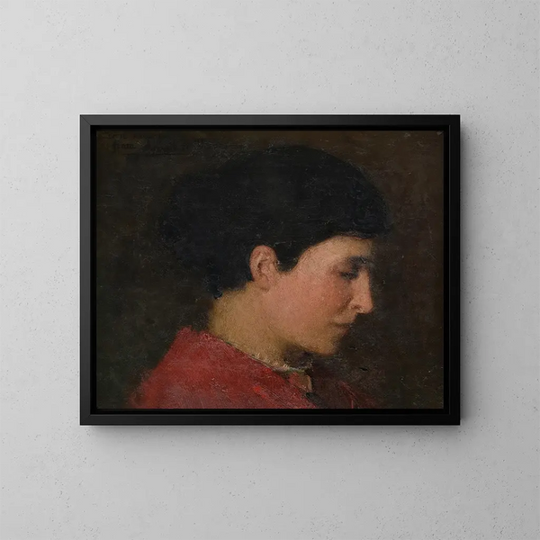 Kopfporträt - Abbott Handerson Thayer — gerahmtes Bild an der Wand