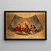 Der ewige Vater, Christus und die Jungfrau - Abel de Pujol — gerahmtes Bild an der Wand