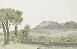 AbrahamLouisRodolphe Ducros - Gezicht op de Monto Rosso bij het klooster San Nicolo dArena dichtbij de plaats Nicolosi.webp