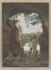 Innenansicht der Thermen von Caracalla - Abraham Louis Rodolphe Ducros — Ansicht des Kunstwerks