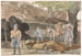 Halt an der Grotte delle Capre an der Grenze von Nemorosa und Fredda - Abraham Louis Rodolphe Ducros — Ansicht des Kunstwerks