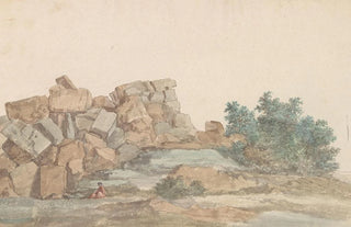 AbrahamLouisRodolphe Ducros - Resten van Zeus Olympus tempel bij Agrigento.webp