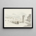 Ansicht der Stadt in Giovenazzo - Abraham Louis Rodolphe Ducros — gerahmtes Bild an der Wand