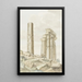 Fassadenseite west des Junon-Lucina-Tempels - Abraham Louis Rodolphe Ducros — gerahmtes Bild an der Wand