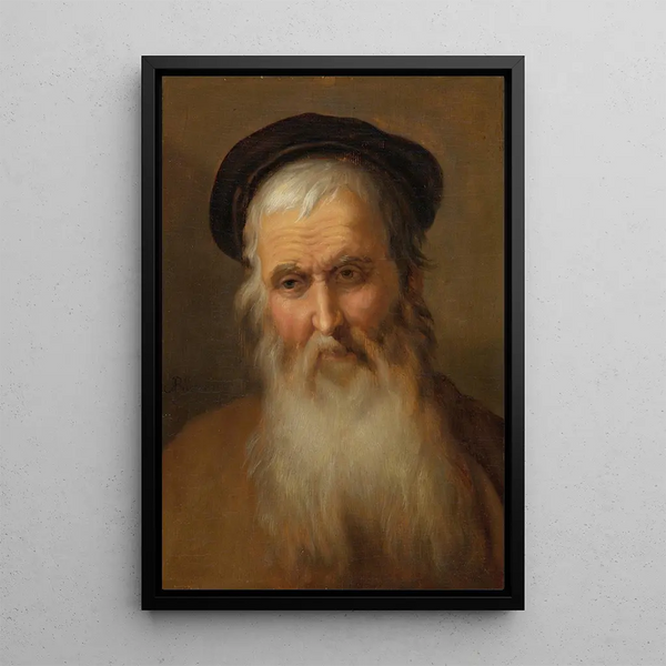 Portrait eines alten Mannes - Abraham Bloemaert — gerahmtes Bild an der Wand