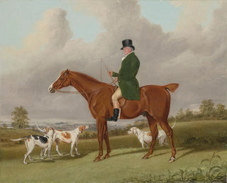 Abraham Cooper - Portrait of Mr Rounding on his horse Spankaway.webp