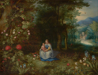 Abraham Govaerts - The Virgin and Child in a wooded landscape.webp