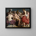 Venus tadelt Jupiter - Abraham Janssens — gerahmtes Bild an der Wand