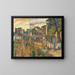 Stadtansichtsszene - Abraham Manievich — gerahmtes Bild an der Wand
