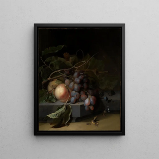 Abraham Mignon - Fruchtstilleben mit Eidechse.webp