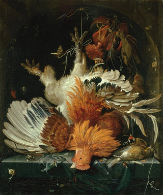 Abraham Mignon - Still Life with Dead Poultry.webp