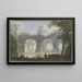 Landschaft mit einer alten Bogenbrücke - Abraham Rademaker — gerahmtes Bild an der Wand
