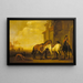 Halte an einer Herberge - Abraham van Calraet — gerahmtes Bild an der Wand